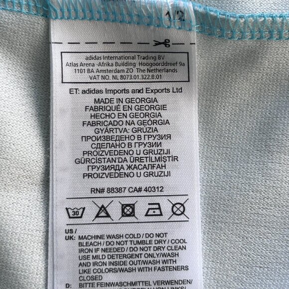 Adidas Womens Soccer Net Midi Straight Dress Short Sleeves blue/navy Size Large - Picture 5 of 10